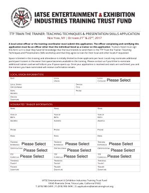 Fillable Online The Original Ttf Train The Trainer Fax Email Print