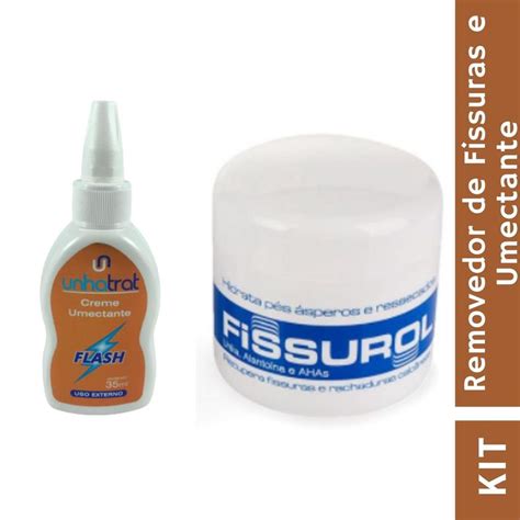 Kit Creme Combate E Remove Fissuras E Rachaduras No Calcanhar Fissurol