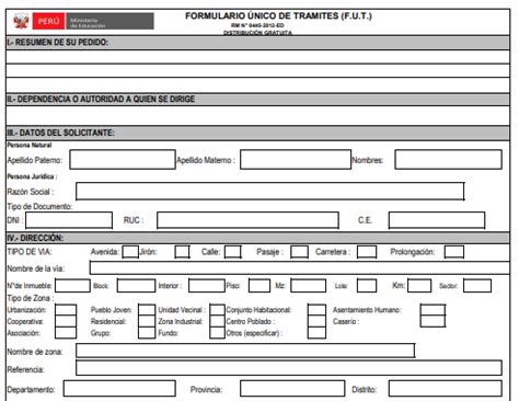 Formulario Nico De Tr Mite Para Qu Se Usa C Mo Llenar