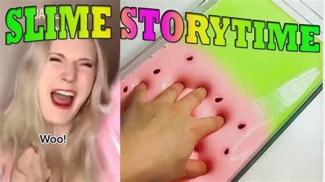 🎧satisfying Slime Storytime🎧 ️💛💚tiktok Compilations Part 84 Youtube