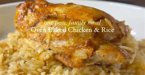 One Pan Oven Baked Chicken And Rice Recipe — Samsung Food