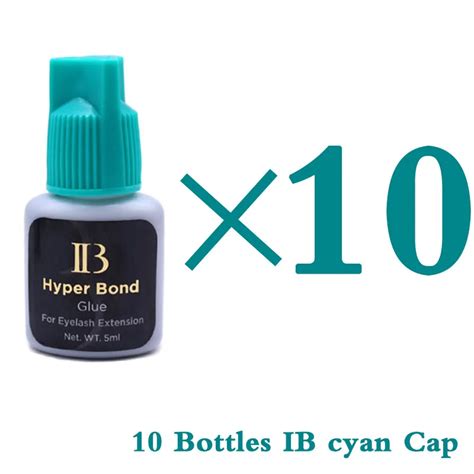 10 garrafas ibeauty hyper bond cyan cap 5ml 0 5sec para extensões de