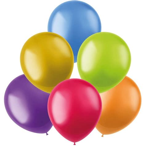 Ballons Bunt Metallic 23cm 50Stk Partywinkel