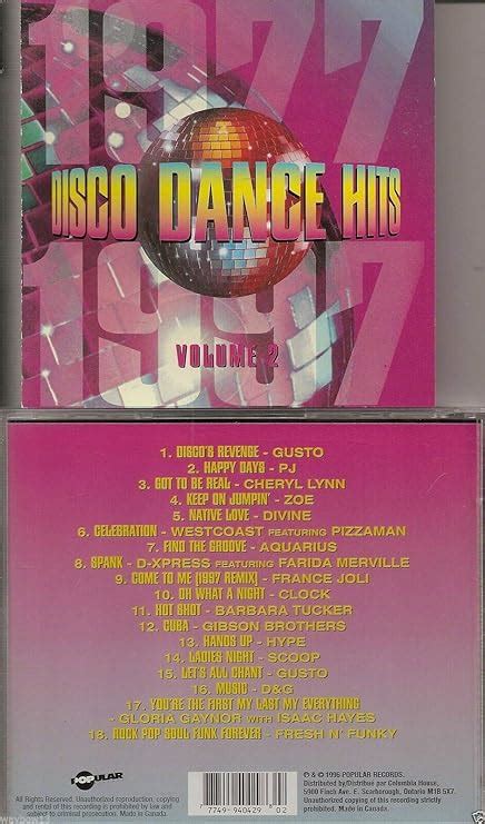 Disco Dance Hits Vol 2 By Various Artists 2000 02 10 Amazon Ca Music