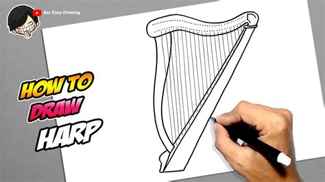 How To Draw Harp YouTube