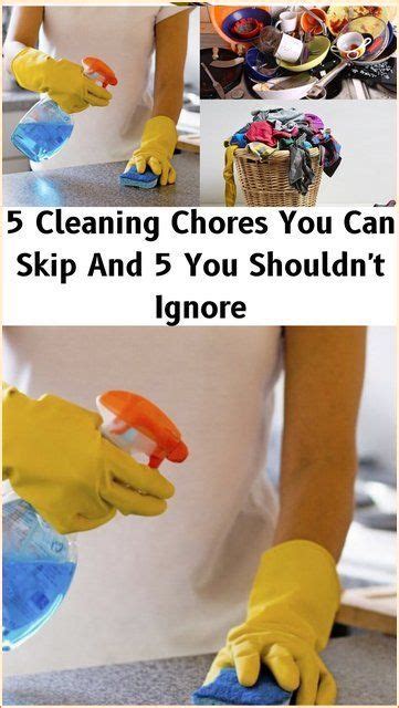 In A Hurry Here Are 5 Cleaning Chores You Can Skip And 5 Others That