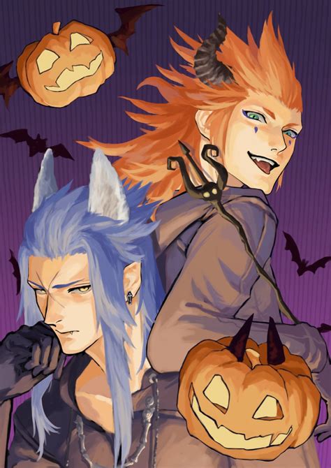 Axel And Saix Kingdom Hearts Drawn By Mukashino Danbooru