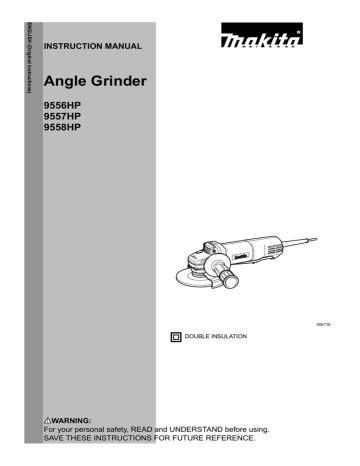 Makita 9557HP Instruction manual | Manualzz