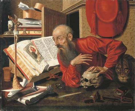 Marinus Van Reymerswaele Saint Jerome In His Study MutualArt