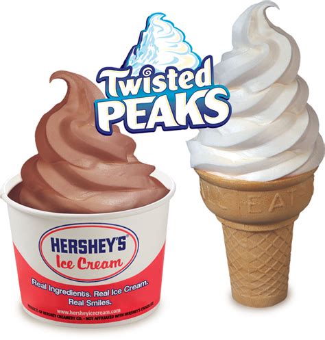 Chocolate Twist Cup And Vanilla Twist Cone Hersheys Ice Cream Soft