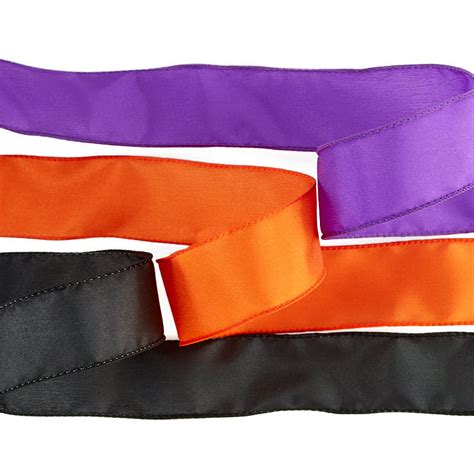 Halloween Satin Wired Ribbon Set Ribbon And Trims Craft Supplies