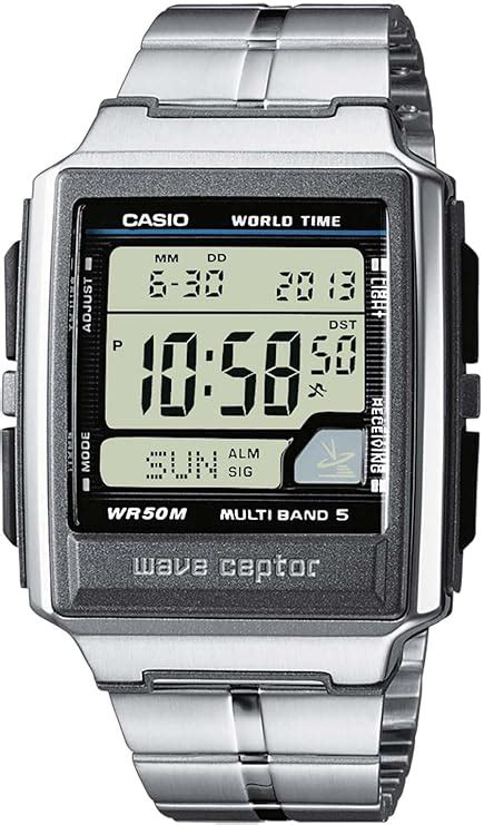 Casio WAVE CEPTOR Reloj Radiocontrolado Caja De Acero Inoxidable Y