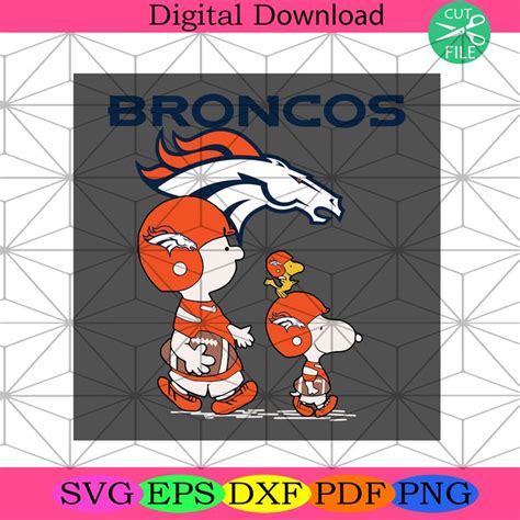 Snoopy The Peanuts Denver Broncos Svg Sport Svg Football Teams Svg