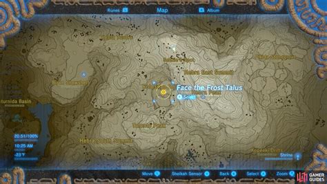 Botw All Talus Locations Map