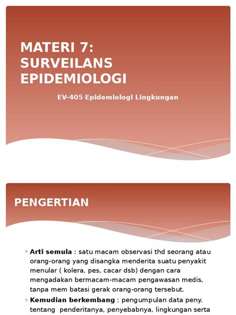 PDF Materi 7 Surveilans Epidemiologi DOKUMEN TIPS