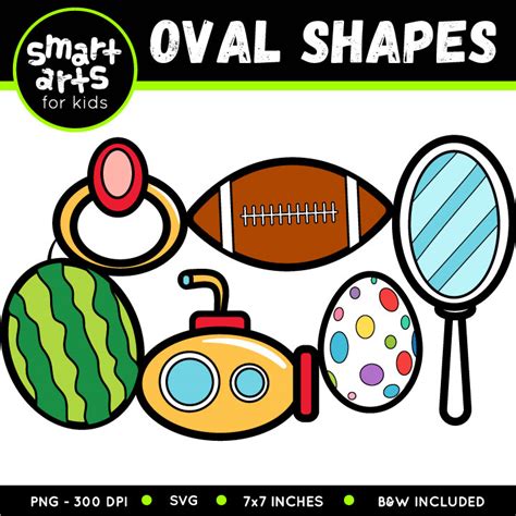 Oval Shapes Clip Art - Educational Clip Arts and Bible Stories