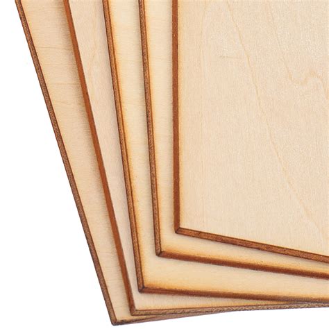 5pcs 10x10cm basswood diy wood sheet unfinished unpainted building ...