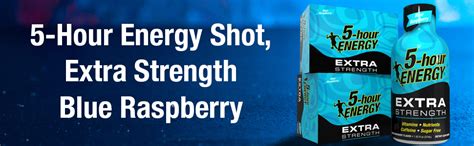 5 Hour Energy Extra Strength Energy Shot Blue Raspberry Flavor 193 Oz 24