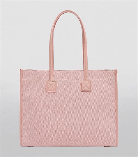 Burberry Pink Small Canvas Freya Tote Bag Harrods Uk