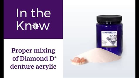 Proper Mixing Of Diamond D Denture Acrylic Youtube