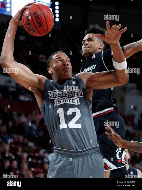 Mississippi State Guard Robert Woodard 12 Attempts A Layup Past The