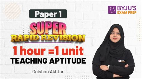 UGC NET Teaching Aptitude For UGC NET 2022 Full Revision Paper 1 By