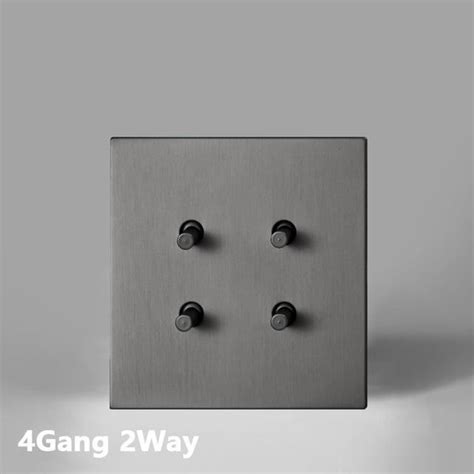 Interrupteur Gang Switch Interrupteur Bascule R Tro Gris Panneau