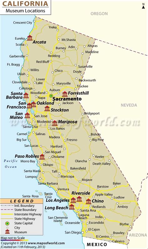 Museums In California California Museums California City Map