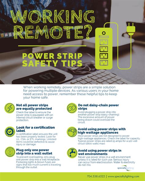 Working Remote? Power Strip Safety Tips - Specialty Lighting