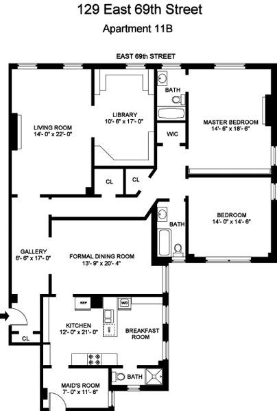 East Th Street B New York Ny Sales Floorplans