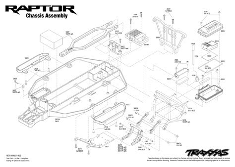 Exploded View Traxxas Ford F 150 Svt Raptor 2017 110 Tq Rtr Chassis Astra