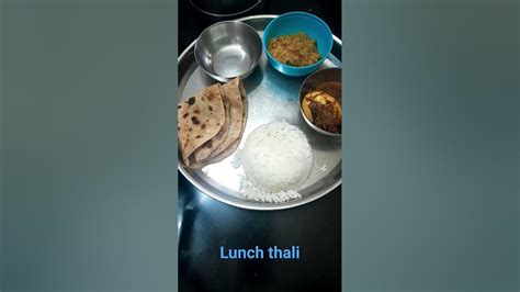 Youtubeshorts 😋desi Lunch Thali Ideaslunch For Husbandashortaday