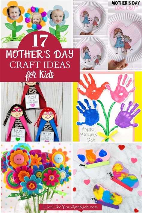 17 Mother’s Day Craft Ideas for Kids - Live Like You Are Rich