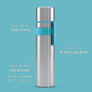 Isolierflasche HEET 700ml Thermoflasche Aus Edelstahl Doppelwandig