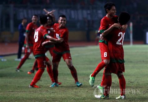 Selebrasi Gol Evan Dimas Indonesia Vs Korsel Piala Afc U Foto