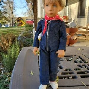 Vintage Sasha Doll Gregor Blonde Doll Corduroy Made In England Original Clothing