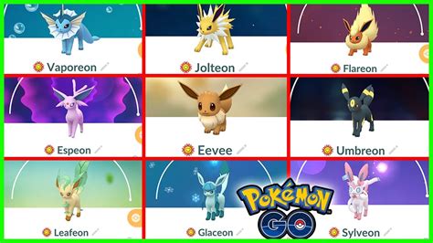 Eevee Evolution Chart 2022