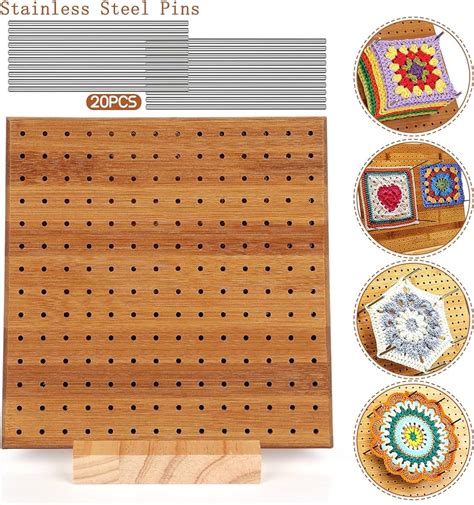 Lutabuo Planche De Blocage De Crochet En Bois Pas De Bavures Tapis De