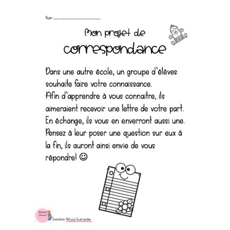 Projet Correspondance