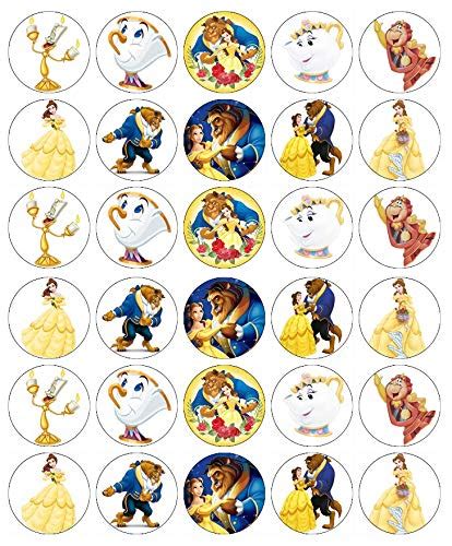 Buy Belle Beauty And The Beast Cupcake Toppers Edible Wafer Paper