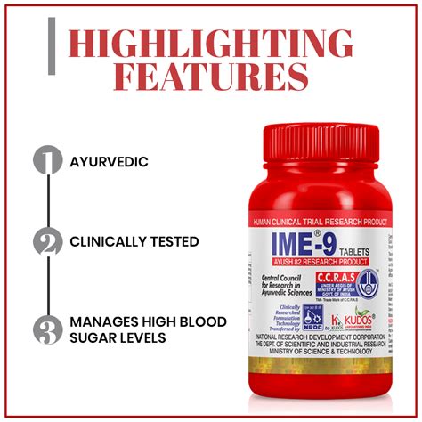IME-9 Tablets - 180 Tablets - Kudos Ayurveda