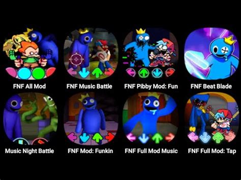 FNF Rainbow Friends FNF Pibby Mod FNF Beat Blade Music Night Battle