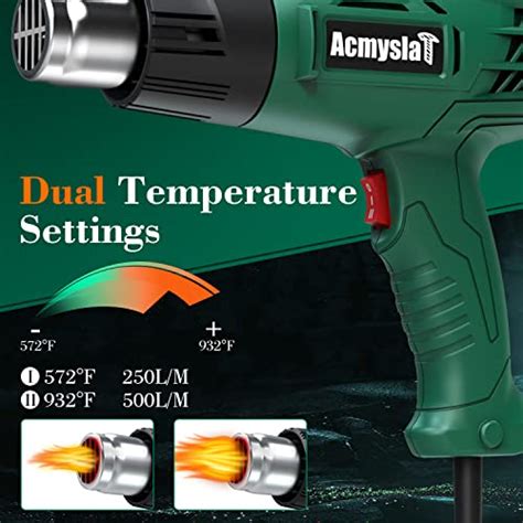 Heat Gun W Heavy Duty Hot Air Gun Kit Dual Temperature Settings