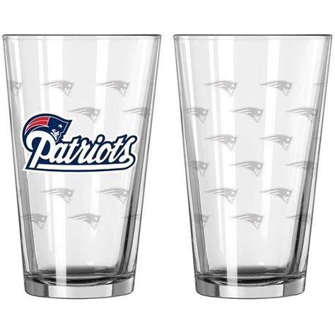 Nfl 2 Pc Pint Glass Set New England Patriots 27 Liked On Polyvore