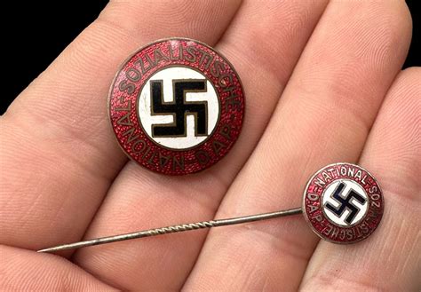 Ww2 German Nsdap Party Pin Stickpin Set Wwii Pin Badge Medal Sa Ss Rzm