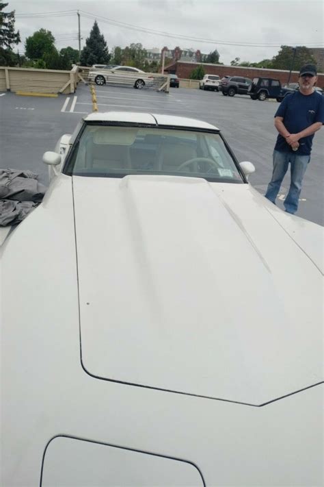 White Chevrolet Corvette With T Tops For Sale