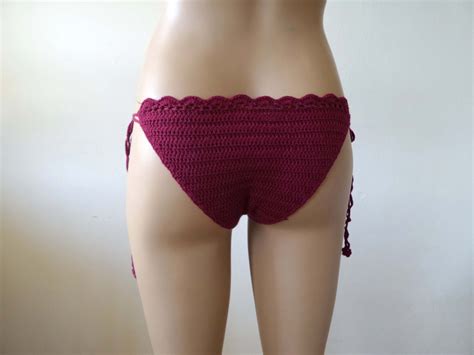 Crochet Bikini Bottom Sexy Crochet Bikini By Knitterprincess