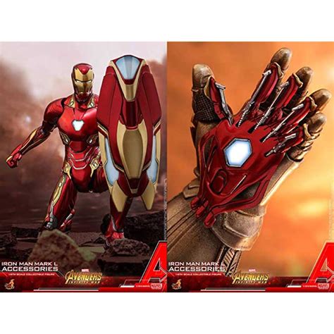 ฟกเกอร Hot Toys Iron Man MK Accessories Avengers Infinity War Accessories Collectible Set