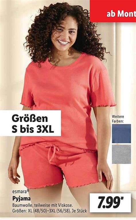 Esmara Pyjama Angebot Bei Lidl Prospekte De