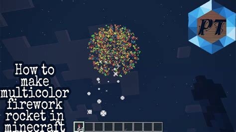 How To Make Multicolor Firework Rocket In Minecraft Pc Youtube